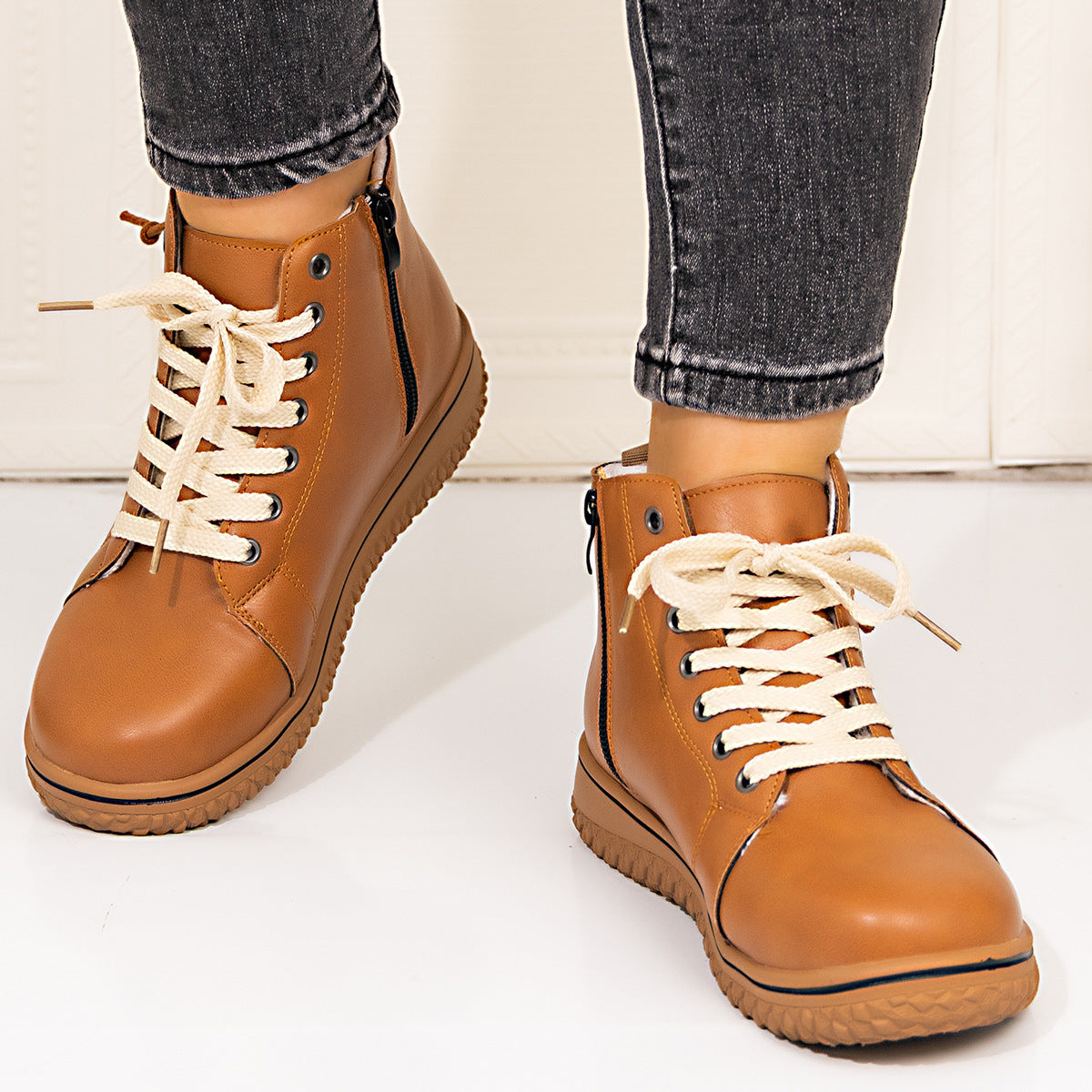 Winter-Boots mit Schnürung