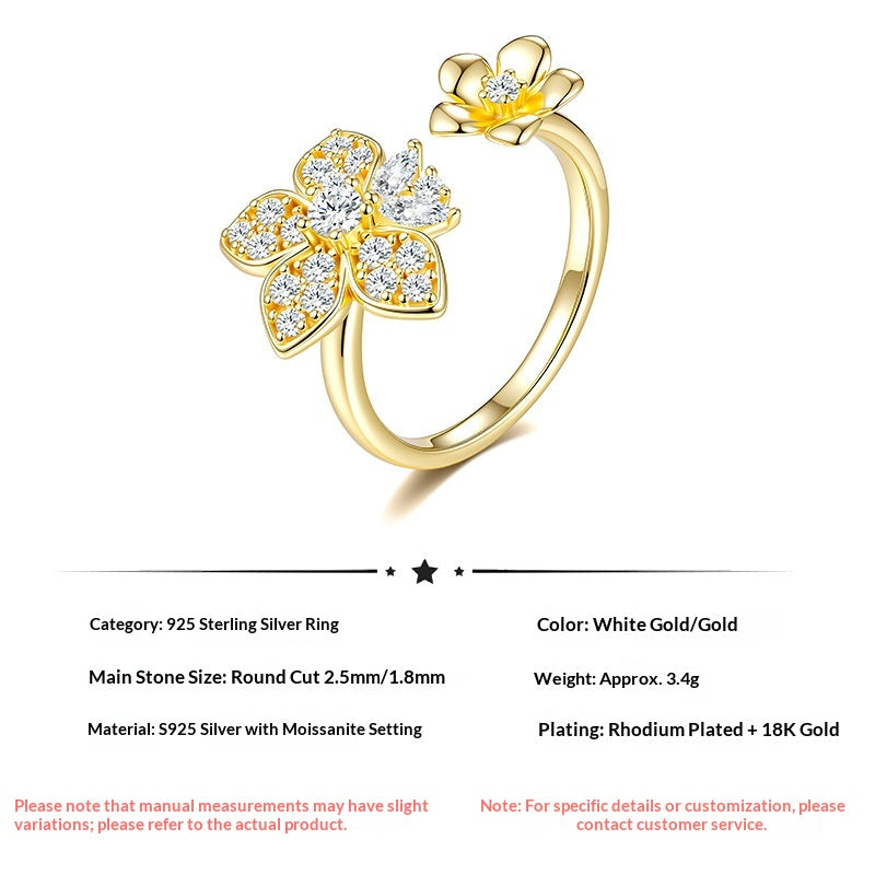 Diamant-gestellter Blumenring Grösse 5–9 – Bild 6 | LuxeStyle