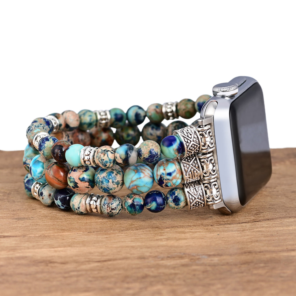 Blauer Kaiserjasper Armband