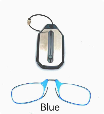 Blaulichtfilter Lesebrille mit Nasenclip