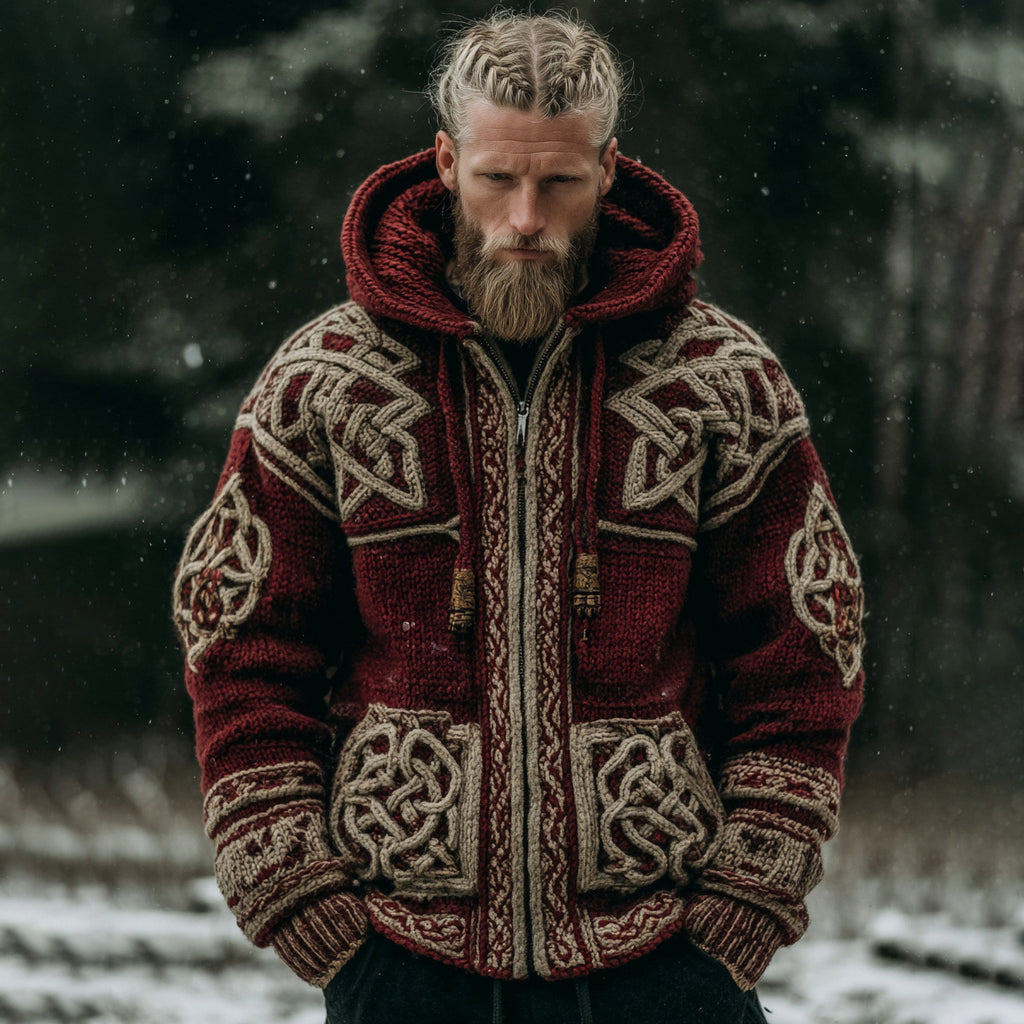 Herren Hoodie mit Reissverschluss & Print