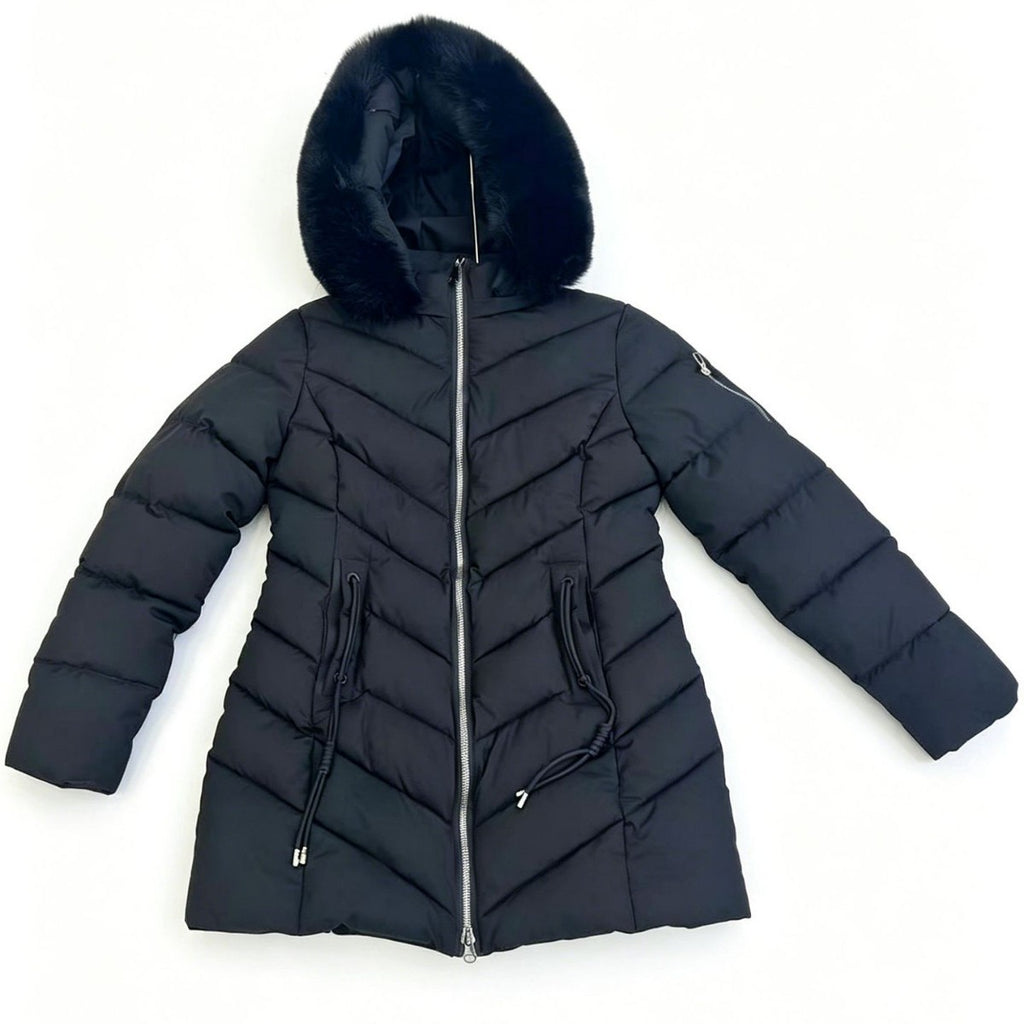 Gefütterter Mid-Length Mantel für Damen