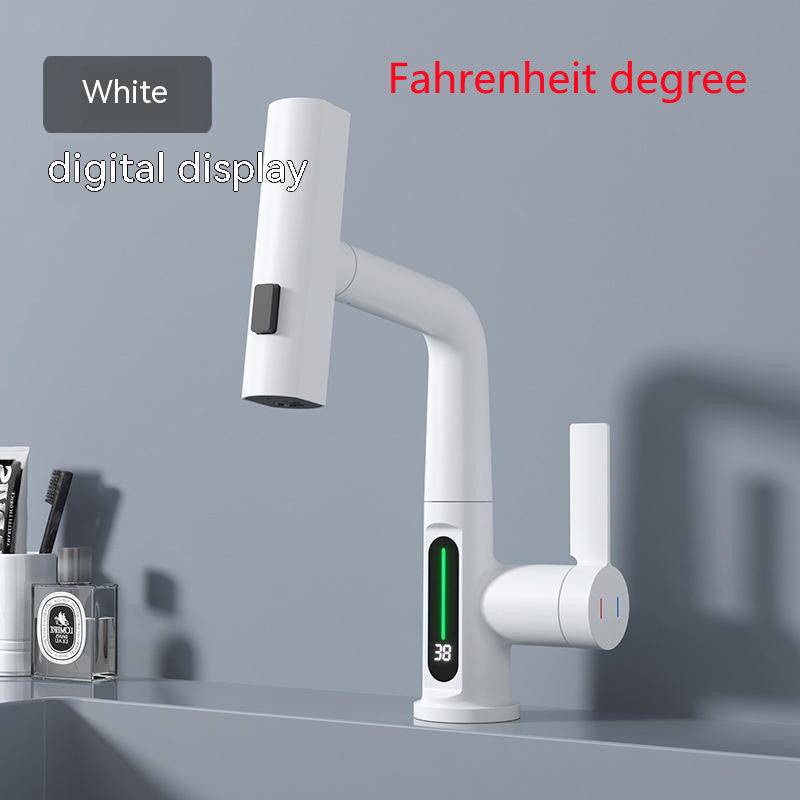 Digitaler Wasserhahn mit Ausziehbrause