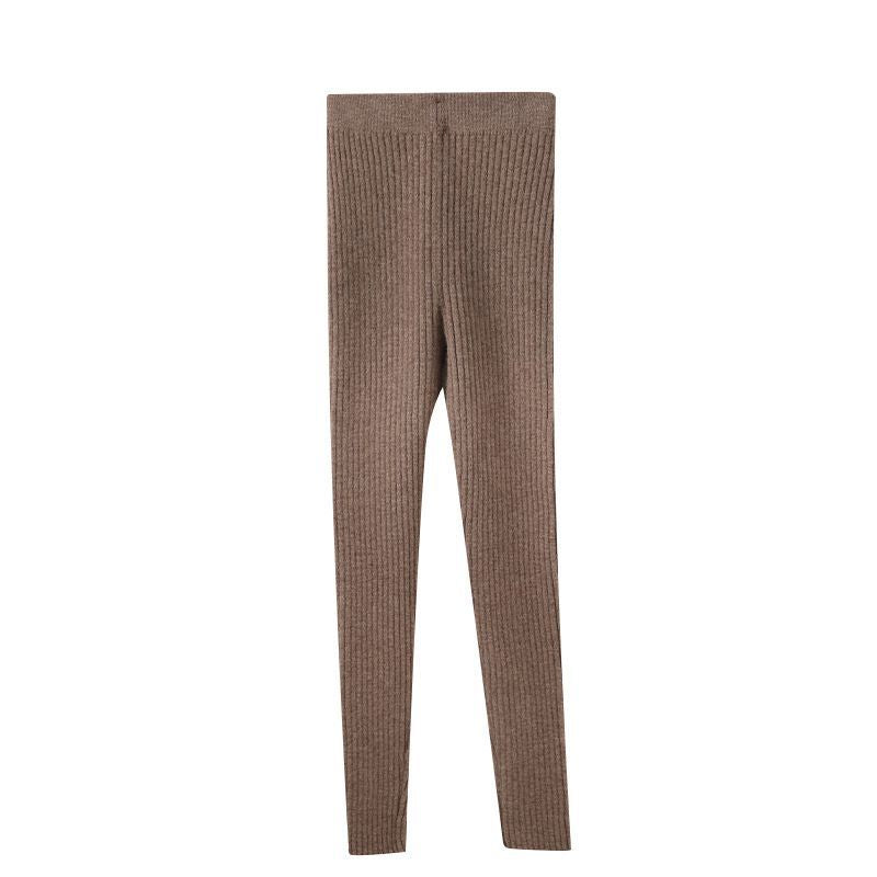 Gerippte Strickhose für Damen