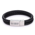 Herrenarmband aus Leder mit Gravur | LuxeStyle