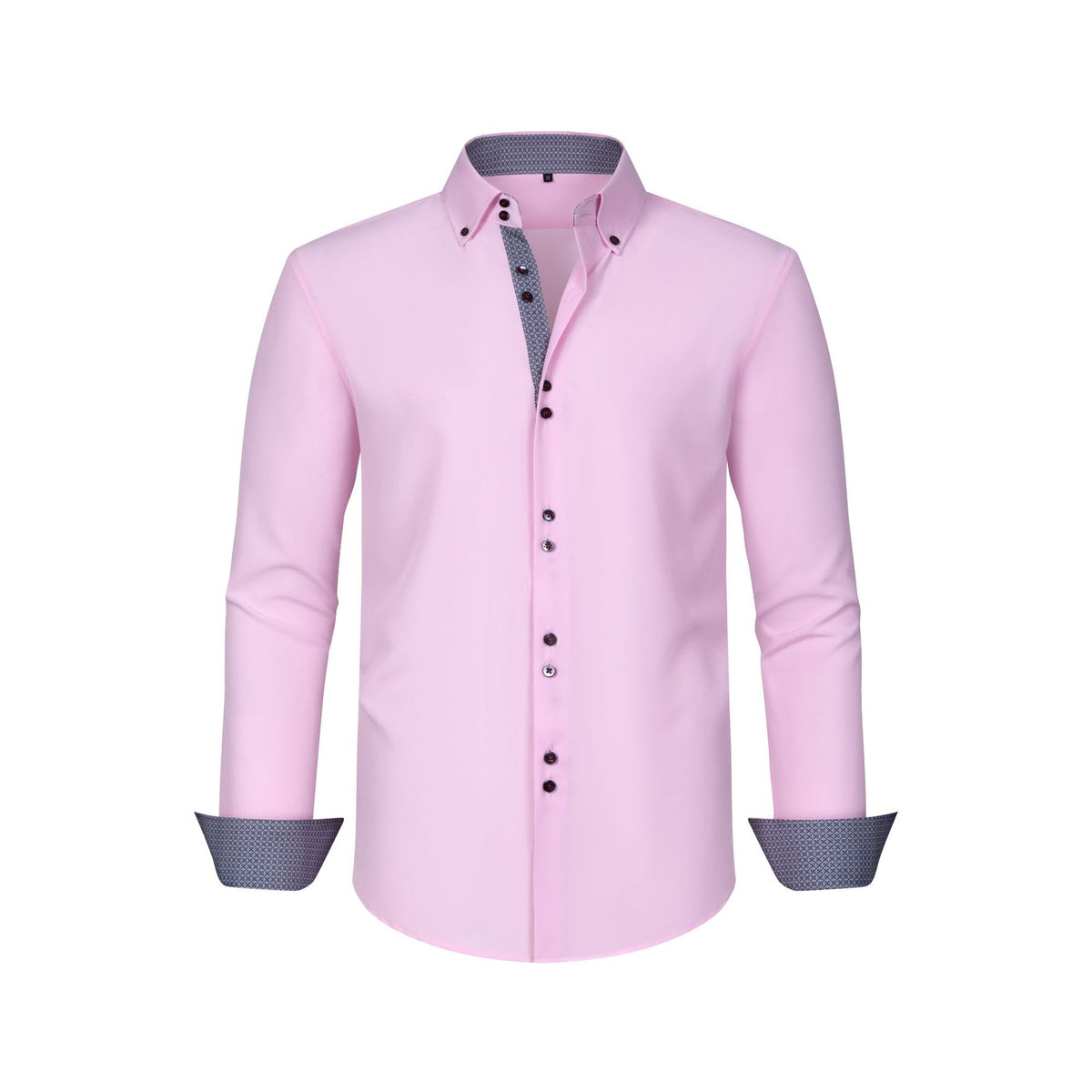 Gepunktetes Hemd im Colour-Blocking-Design – Bild 2 | LuxeStyle