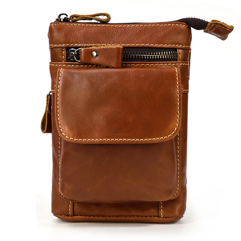 Herren Crazy Horse-Ledergürteltasche