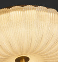 Französisch-stil Deckenleuchte mit Sand-Textur & Wellenrand