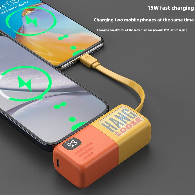 Mini Powerbank mit Digitalanzeige