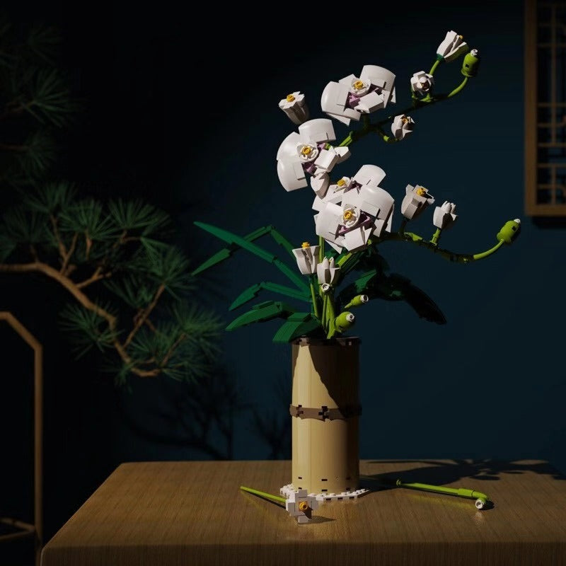 Kreatives Blumen-Bausteinmodell Phalaenopsis | LuxeStyle
