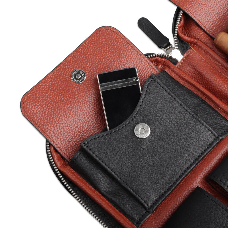 Leder-Cigar-Tasche