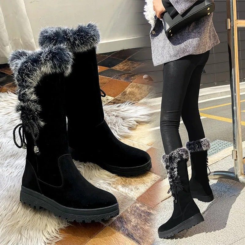 Winter-Boots mit Chunky-Sohle und Fellfutter – Bild 6 | LuxeStyle
