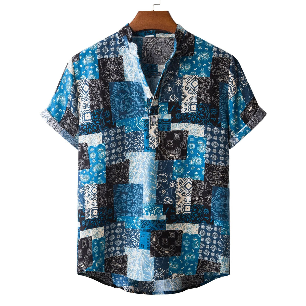 Bambus-Hemp Shirt mit Krawattenknoten – Bild 2 | LuxeStyle