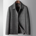Wolljacke für Herren, grau, Slim-Fit