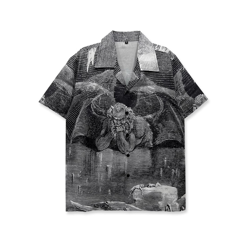 Loose Herren Kurzarmhemd mit Blumenprint – Bild 6 | LuxeStyle