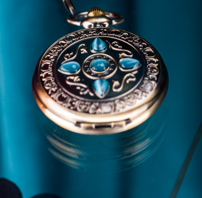 Retro Flip-Open Mechanische Taschenuhr
