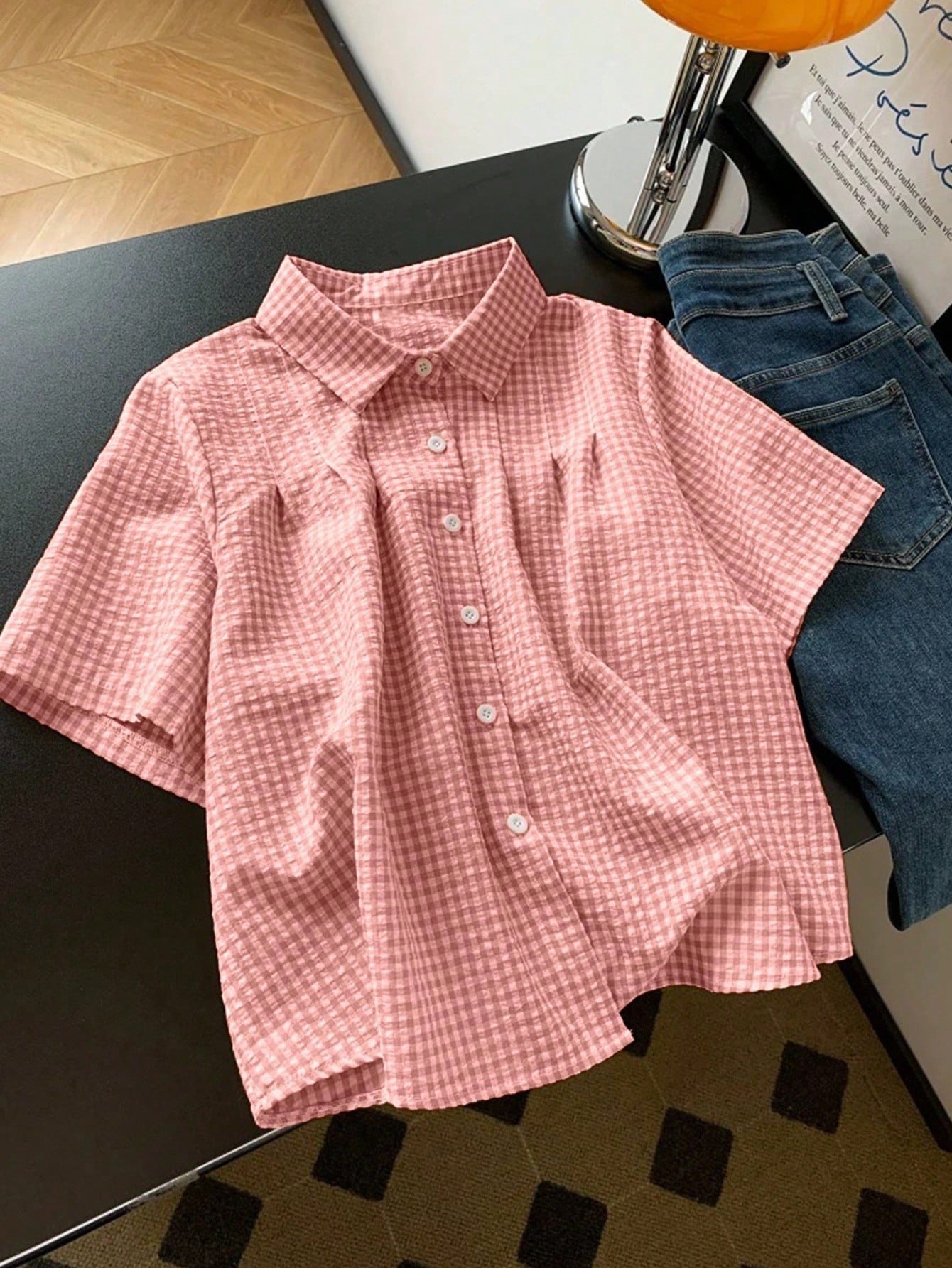 Karierte Bluse
