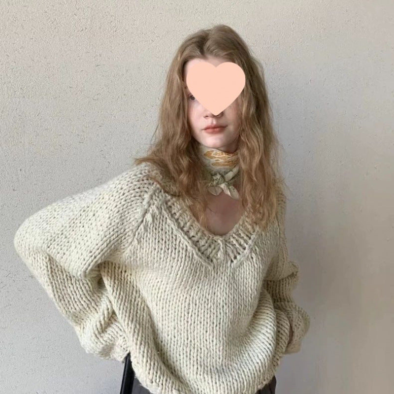 Handgestrickter Pullover