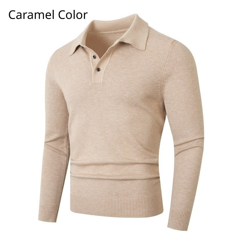 Fashion-Pullover mit Lapel-Kragen