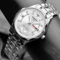 Herrenuhr mit englischem Kalender und Leuchtzeigern