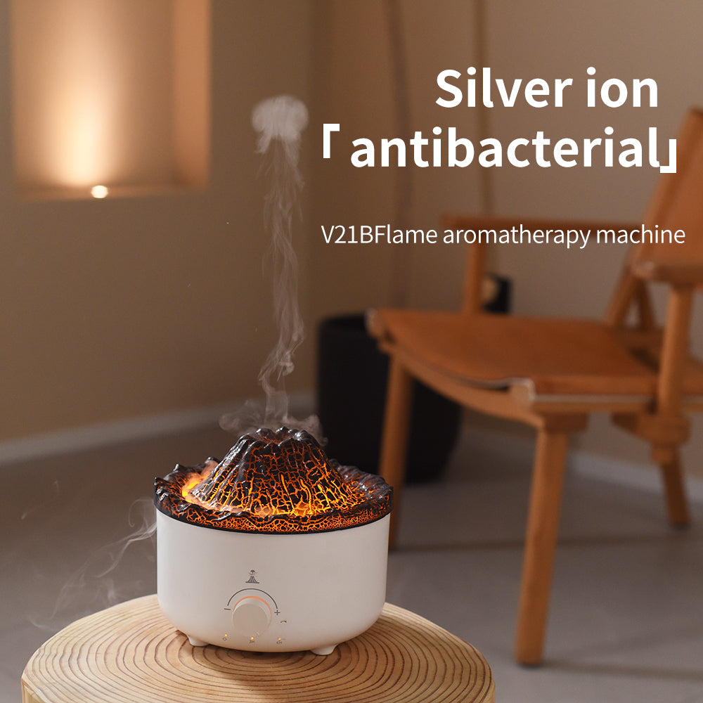Flammen-Vulkan-Luftbefeuchter mit Aroma-Diffusor