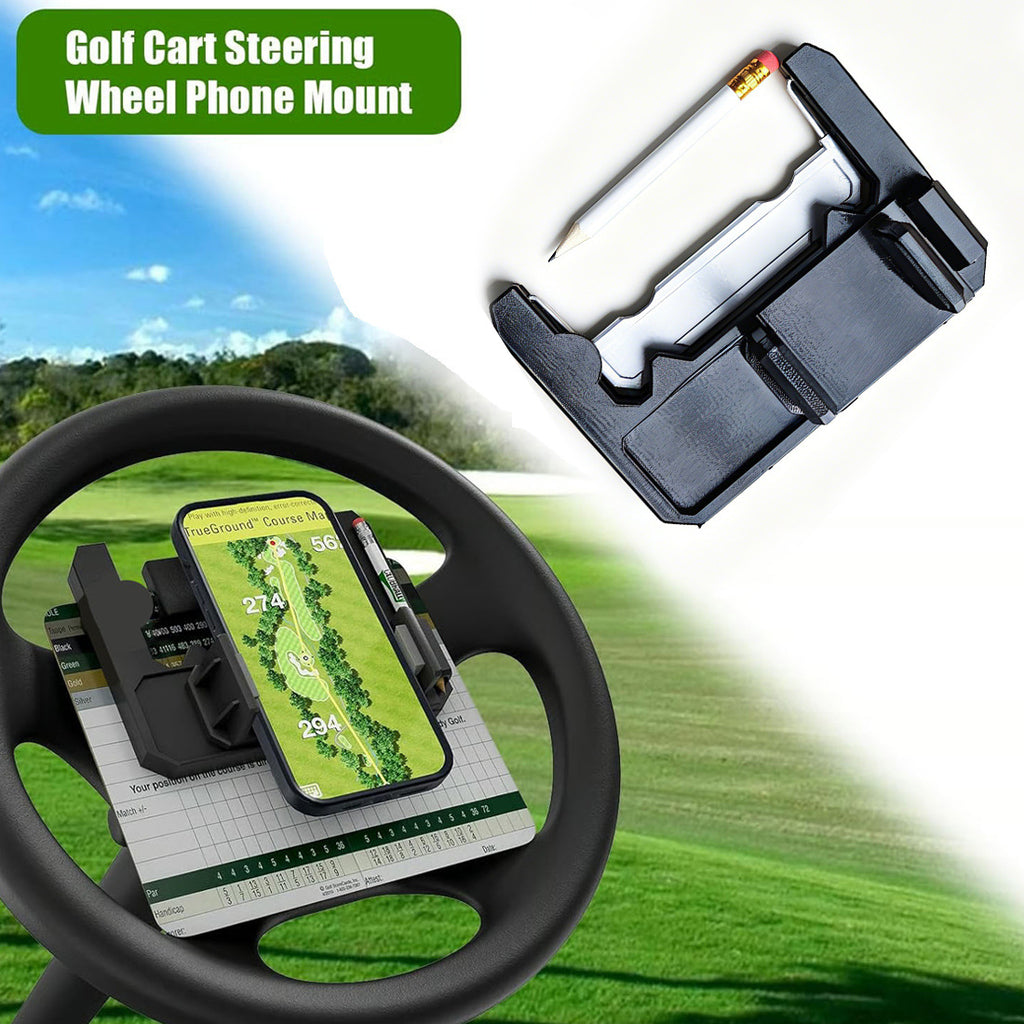 Handgemachter Smartphone-Halter fürs Golf-Cart-Lenkrad – Bild 4 | LuxeStyle