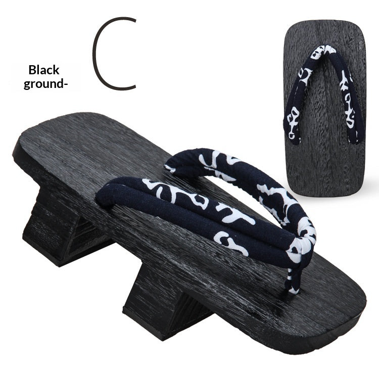 Herren-Flip-Flops mit 5.5cm Holzabsatz