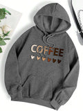 Kapuzenpullover mit Kaffeemotiv