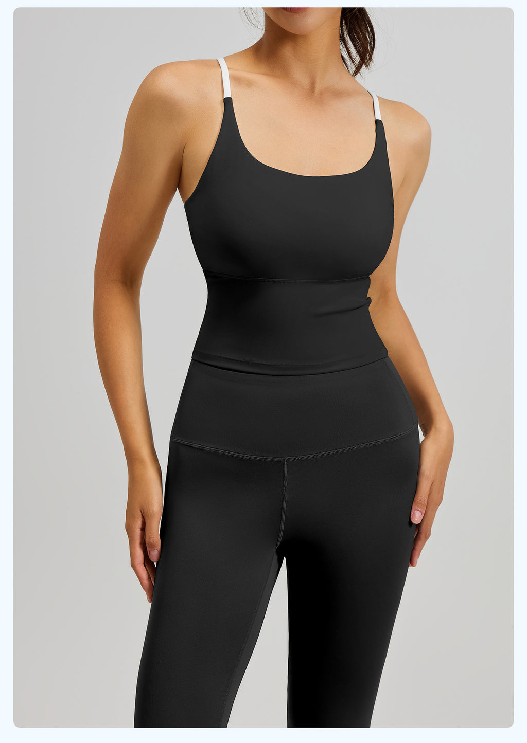 Sportliches Zweiteiler-Set mit Camisole & Hose