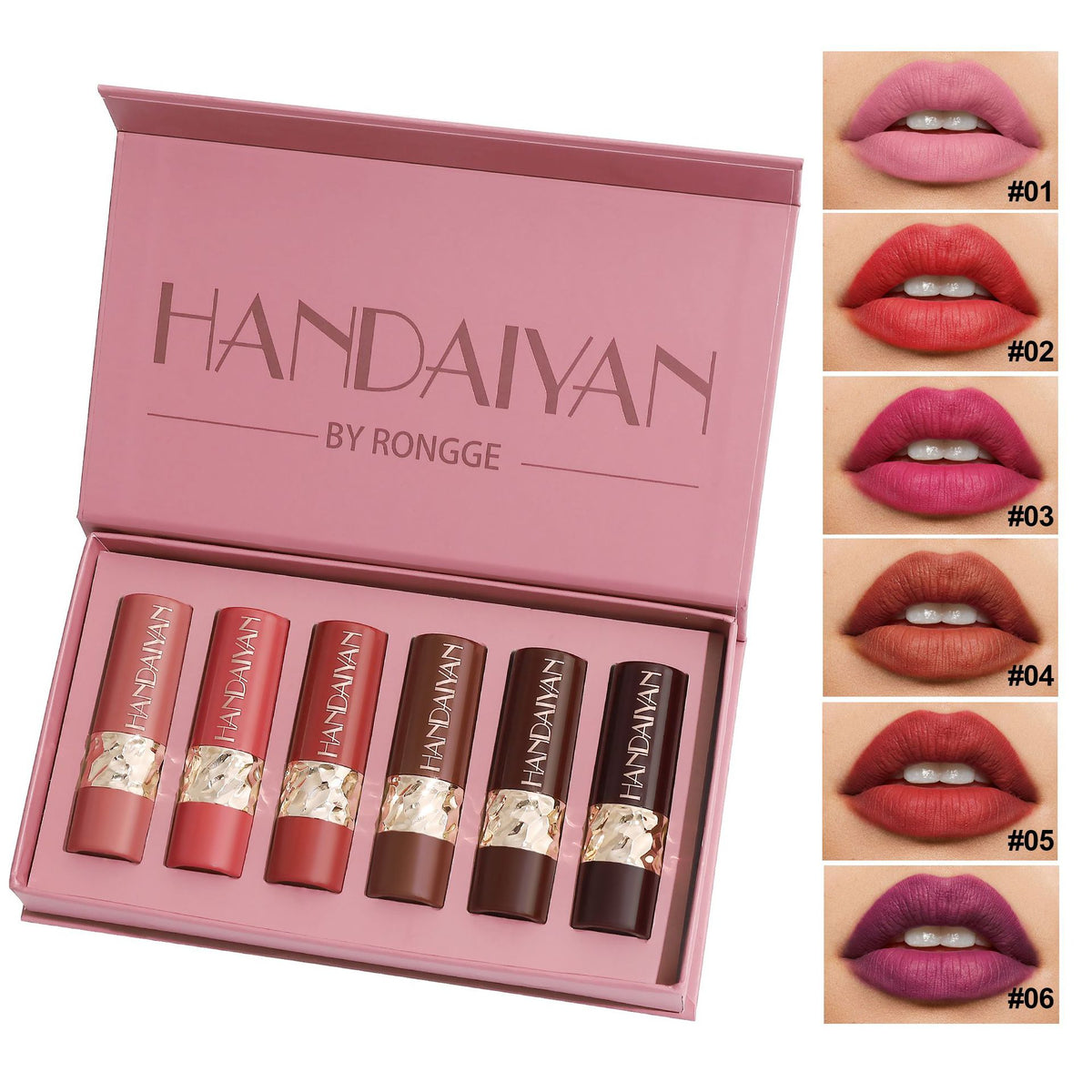 Matte Lippenstift Set Natural Easy Color