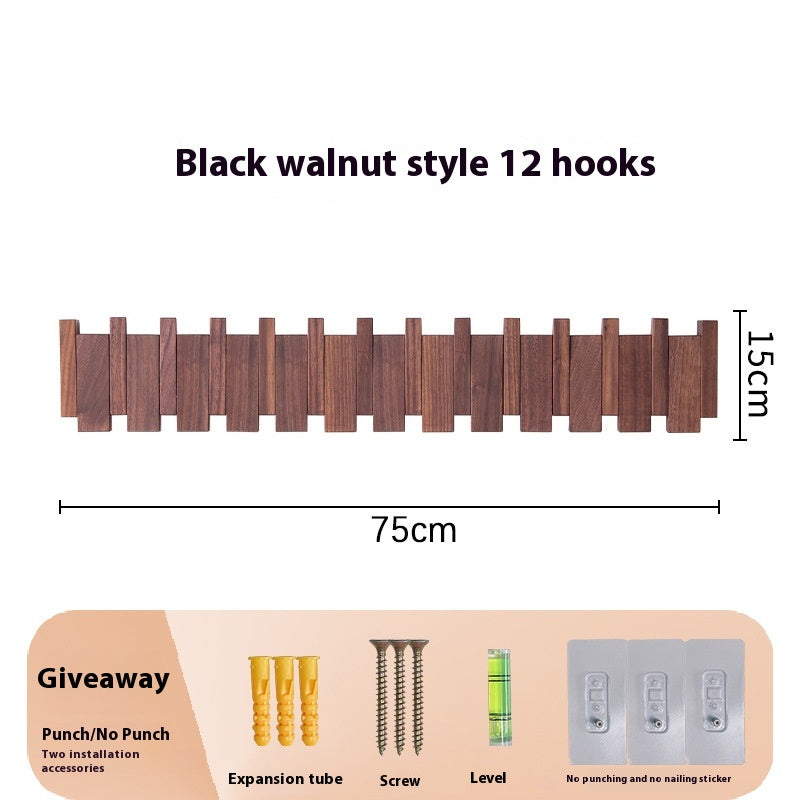 Wand-Hakenleiste aus Holz