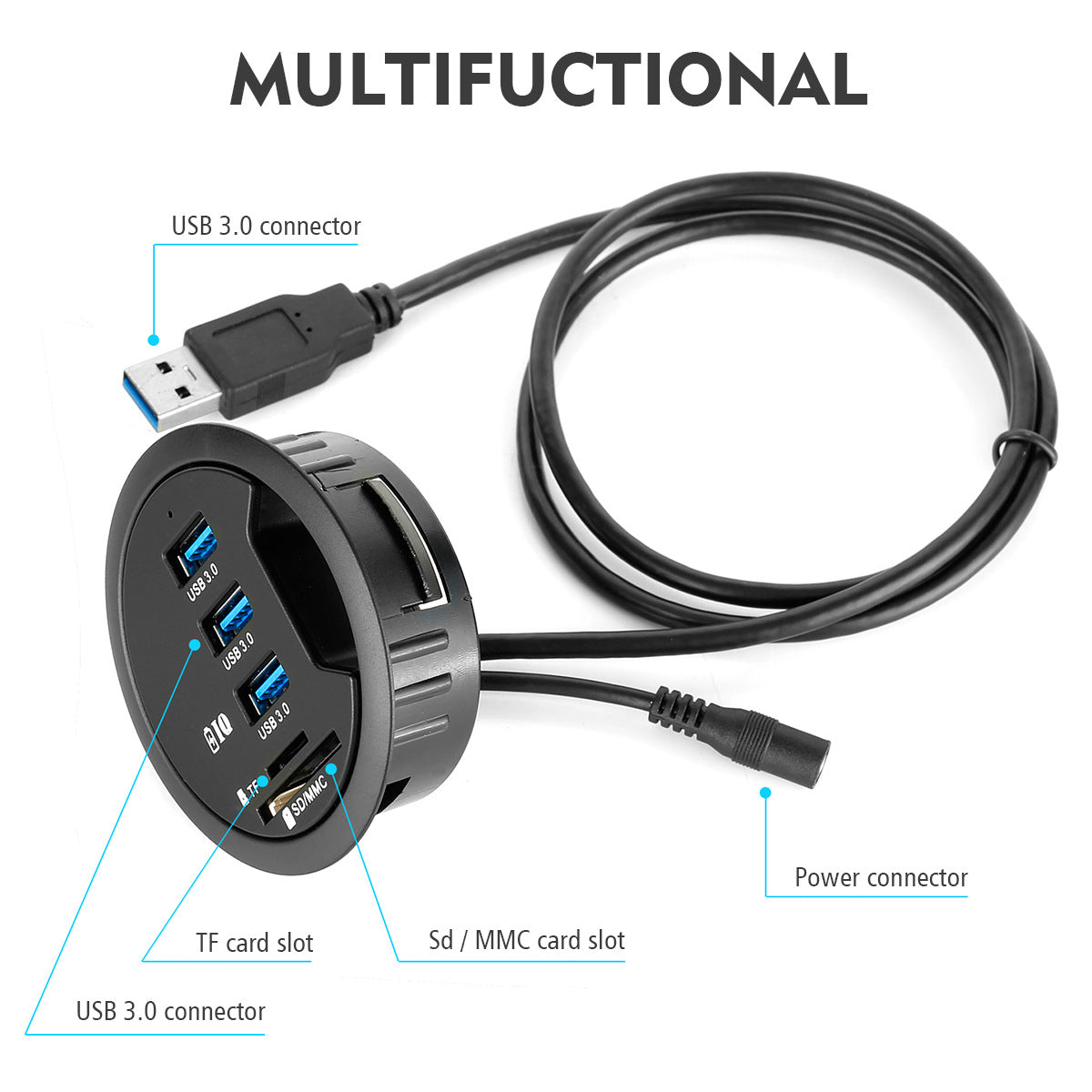 USB 3.0 Hub Splitter mit 3 Ports – Bild 5 | LuxeStyle
