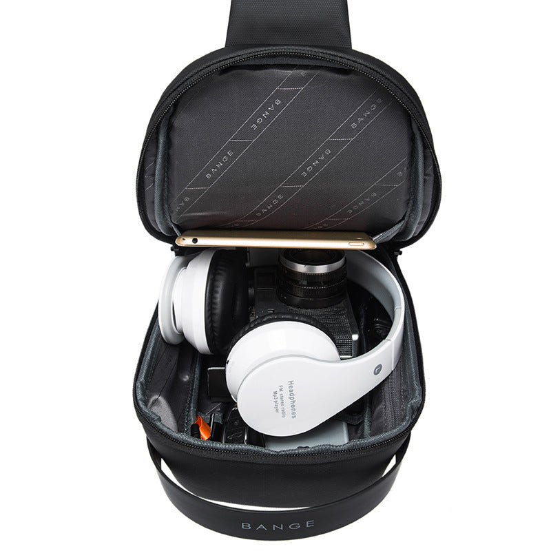 Schultertasche Business mit USB-Anschluss | LuxeStyle
