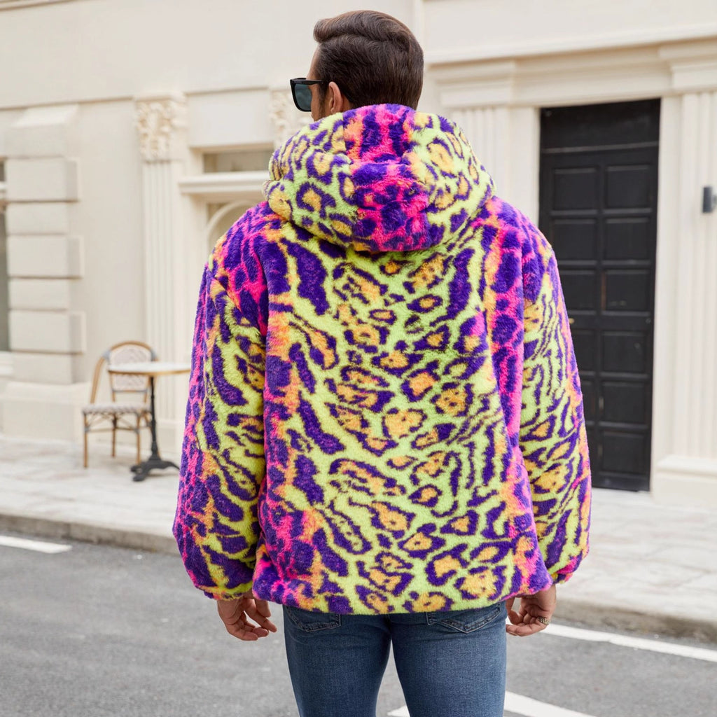 Herren Kunstfellmantel mit Leopardenmuster – Bild 7 | LuxeStyle