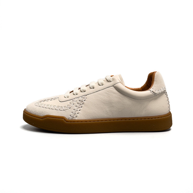 Baseball Low-Cut Leder-Sneaker für Herren