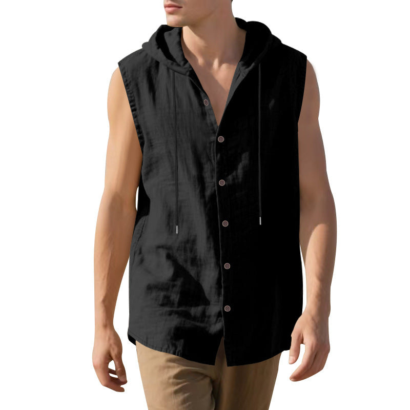 Leinen-Kapuzenshirt für Herren – Bild 6 | LuxeStyle