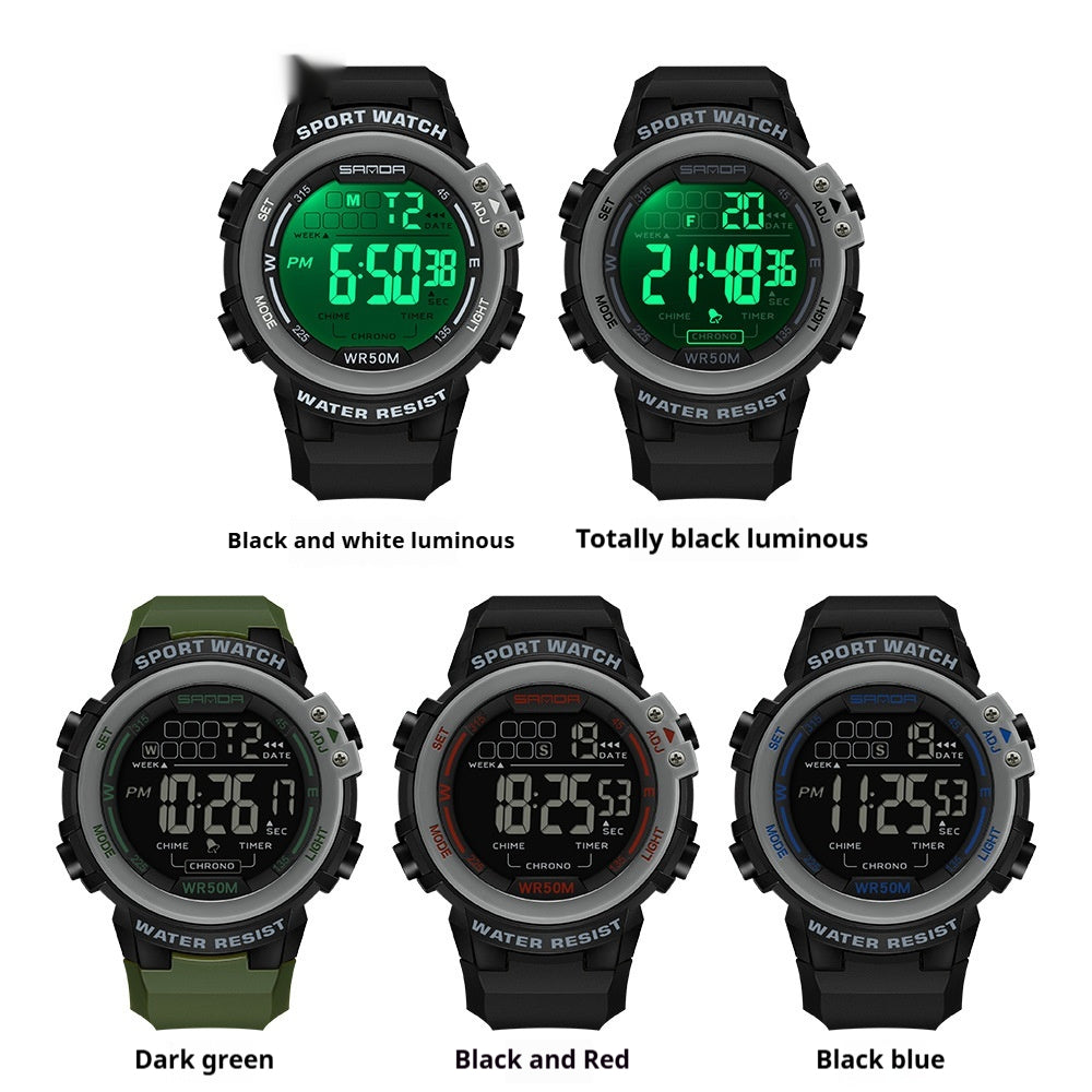 Multifunktionale leuchtende Herrenuhr – Bild 8 | LuxeStyle