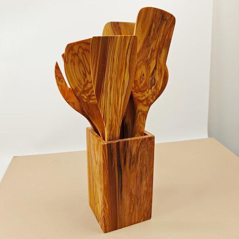 Holz-Löffel-Set aus Olivenholz