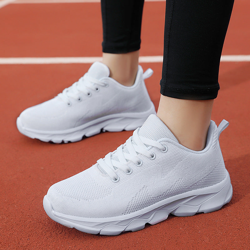 Schwarze Damen-Sneaker, Leichtgewicht & atmungsaktiv mit weicher Sohle