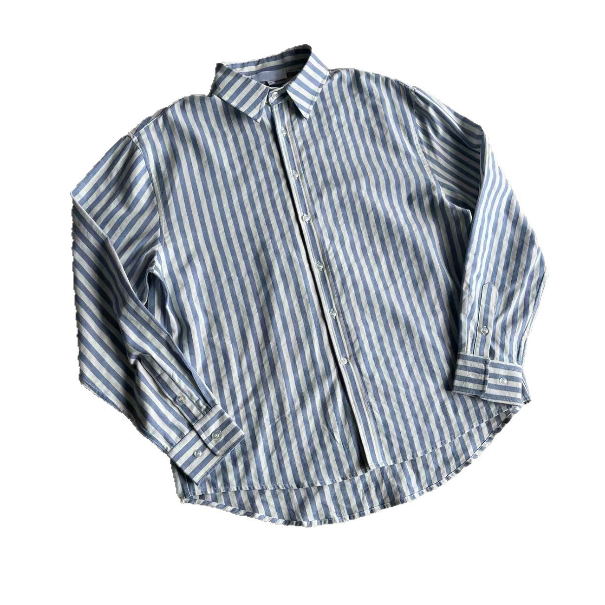 Gestreiftes Baumwoll-Hemd im Retro-Look