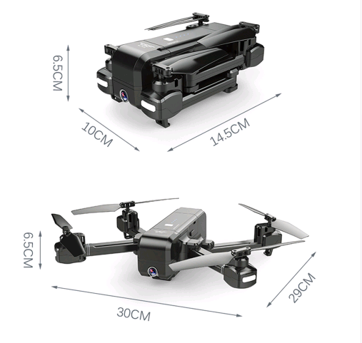 Faltbarer Quadrocopter mit GPS und Kamera