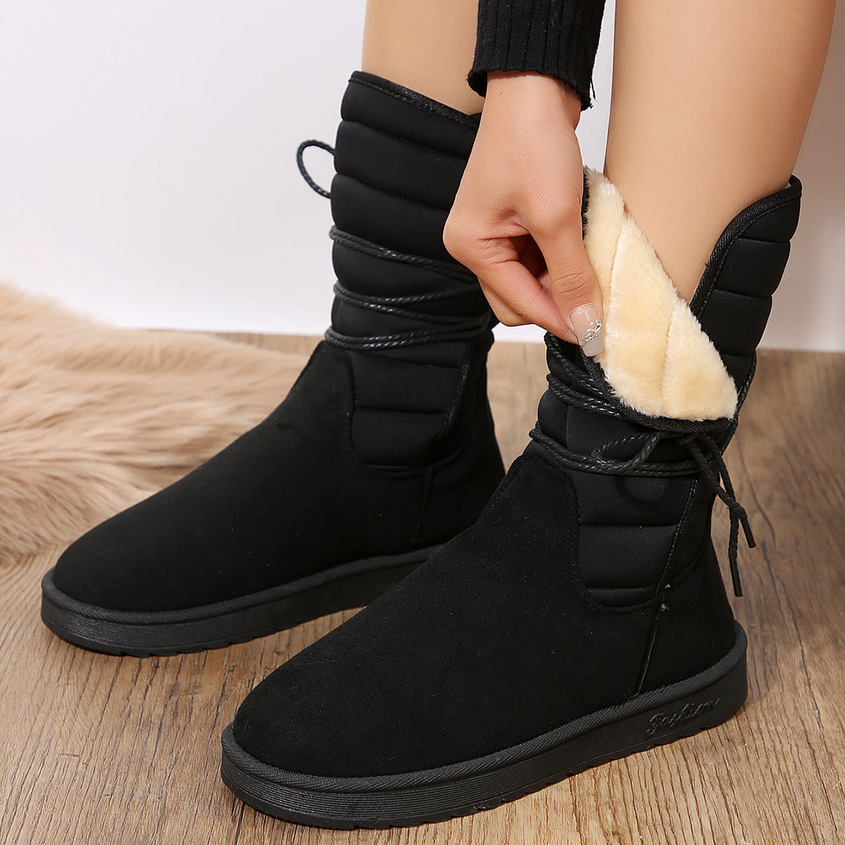 Warme Mid-Calf Winterstiefel für Damen
