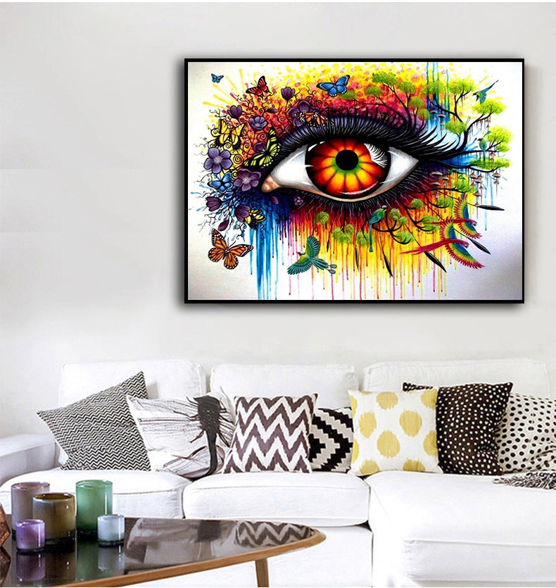 Fantasy-Auge Diamond Painting (70x50 cm)