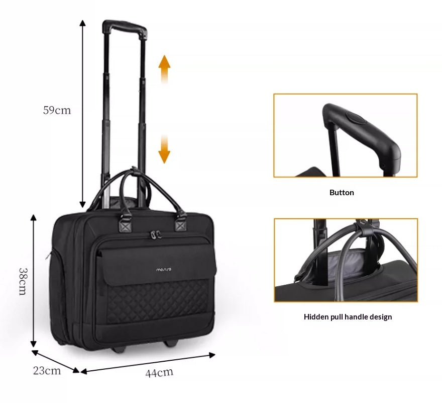 Rollkoffer mit Laptopfach – 18 Zoll – Bild 4 | LuxeStyle