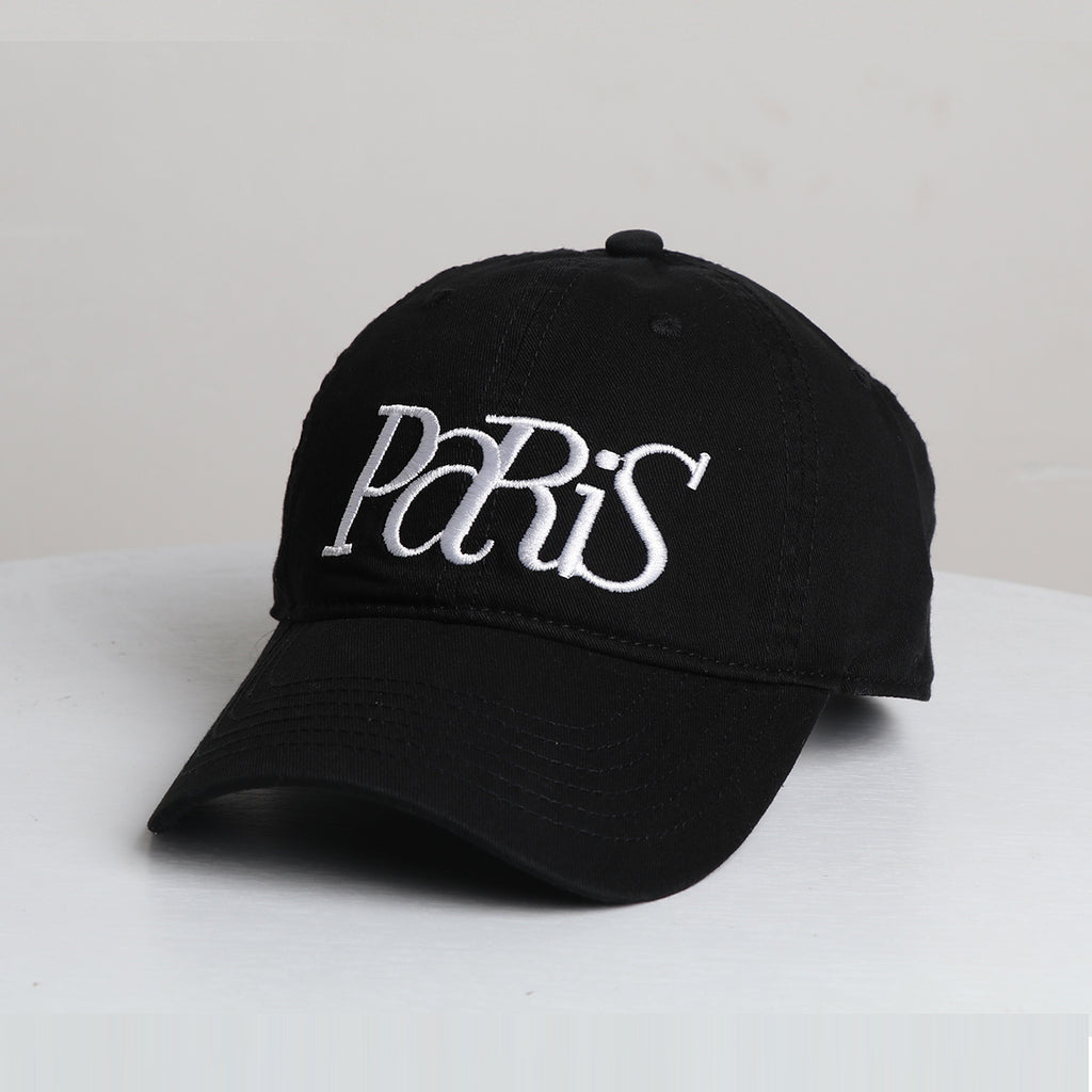 Baseball-Cap Paris Schwarz Stickerei