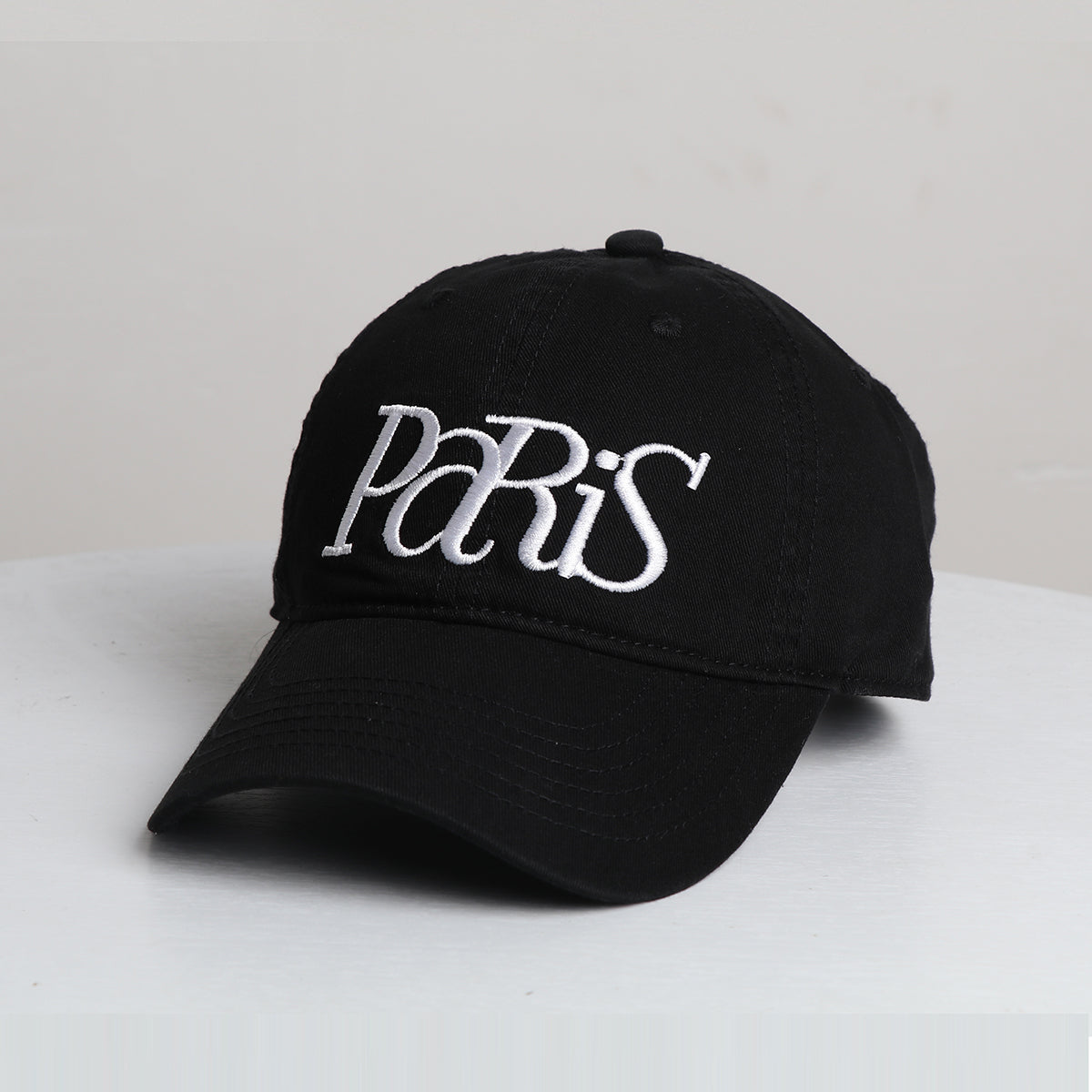 Baseball-Cap Paris Schwarz Stickerei