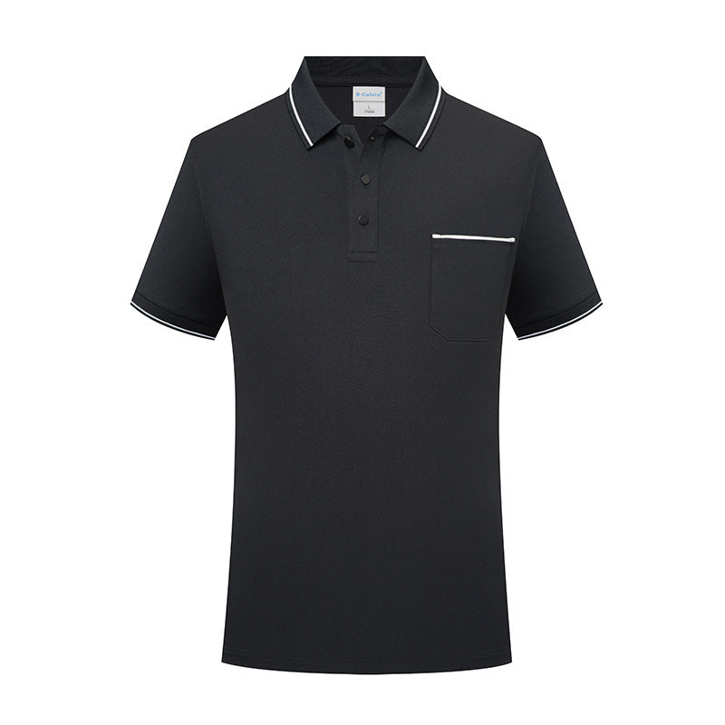 Polo-Shirt Kurzarm mit Revers und Tasche | LuxeStyle