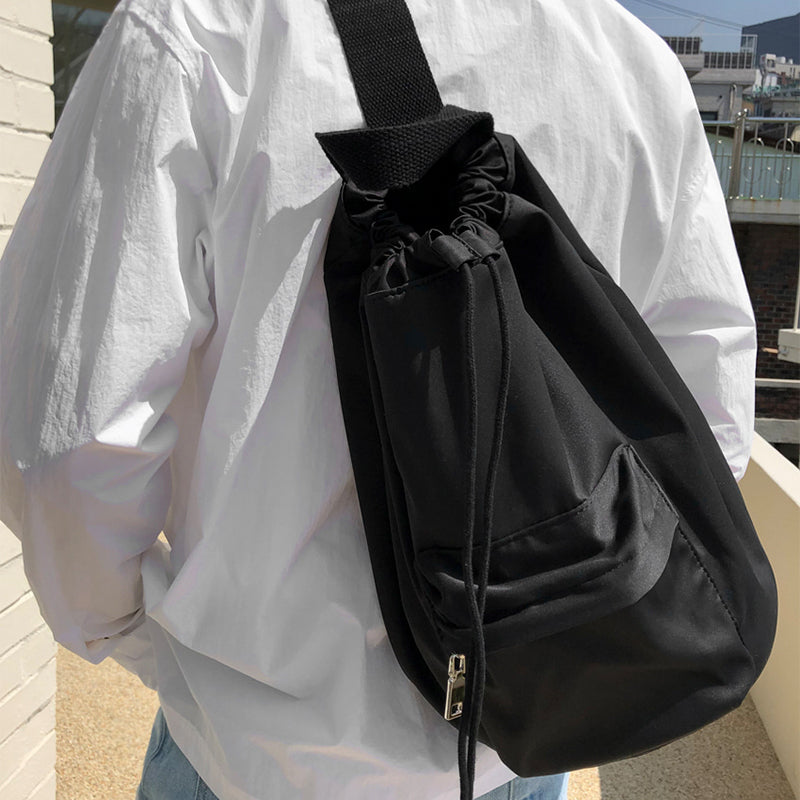 Crossbody Bag Baumwolle Schwarz-Weiss | LuxeStyle