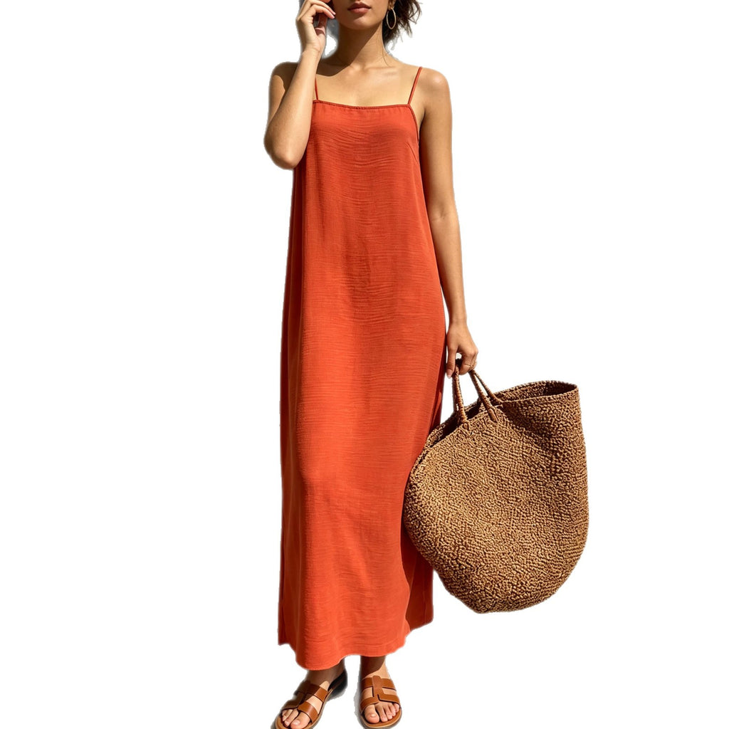 Verstellbares Sommer-Slipdress mit Seitenschlitz – Bild 1 | LuxeStyle