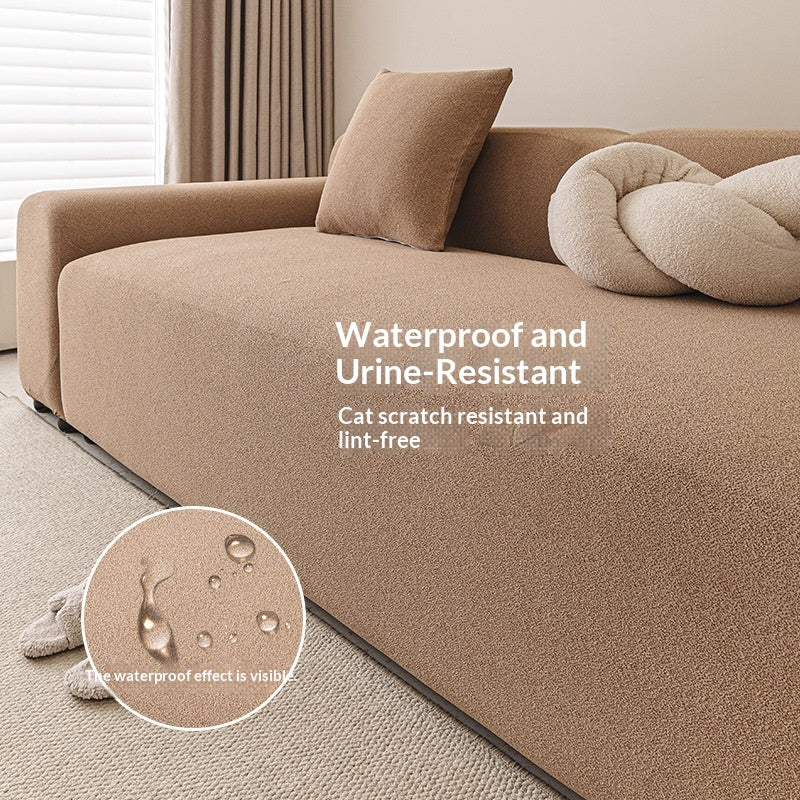 Sofa-Schutzhülle aus wasserdichtem Teddyfleece